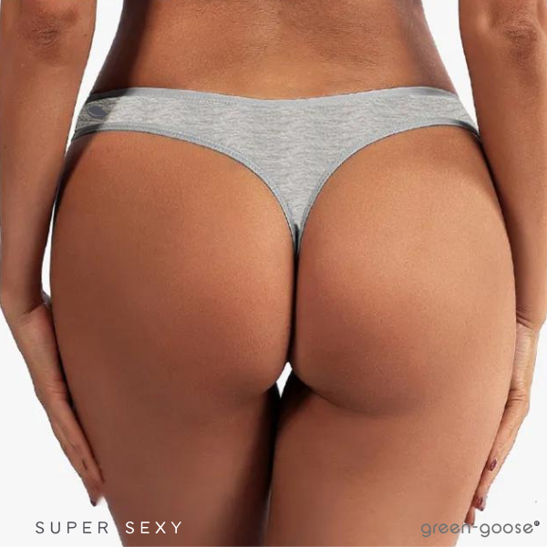 Bamboo Ladies Thong | 2 Pieces | Gray