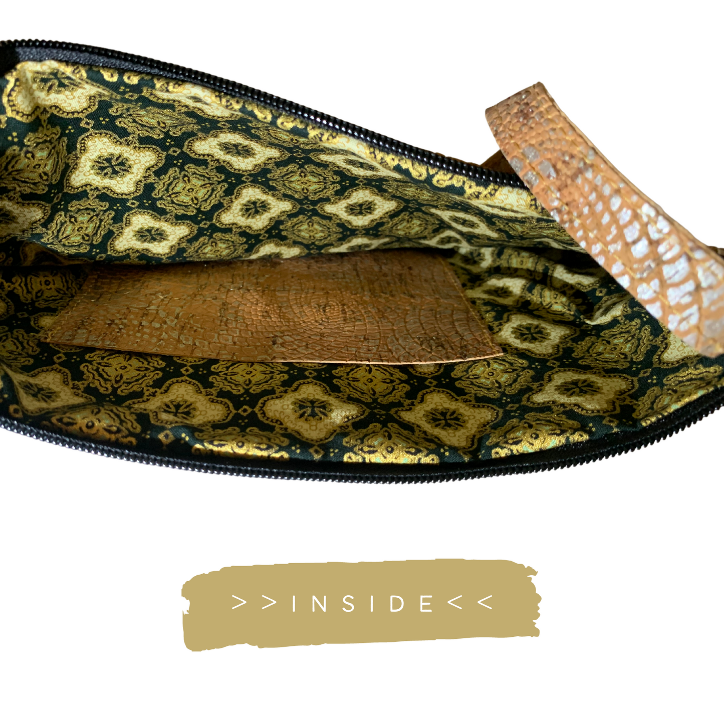 Cork Crossbody Handbag | Turquoise Tiles