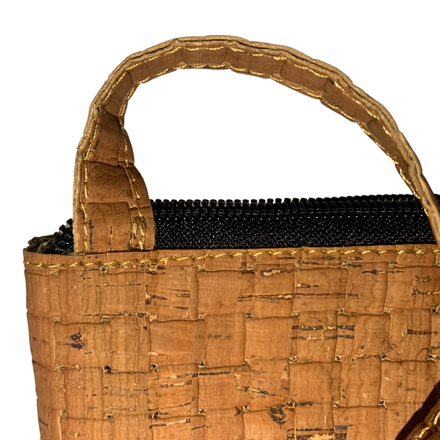 Cork Crossbody Handbag | Turquoise Tiles
