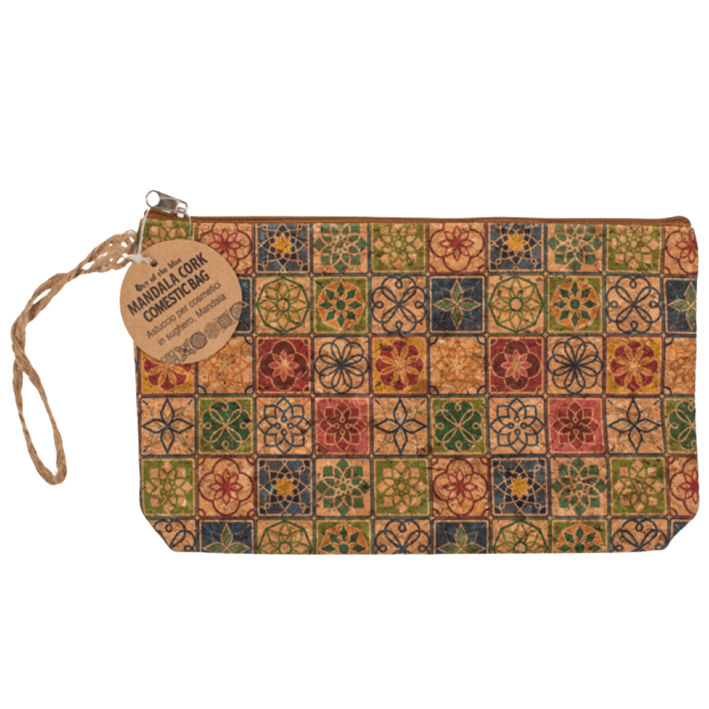 Kork-Make-up-Tasche | Französische Fliese