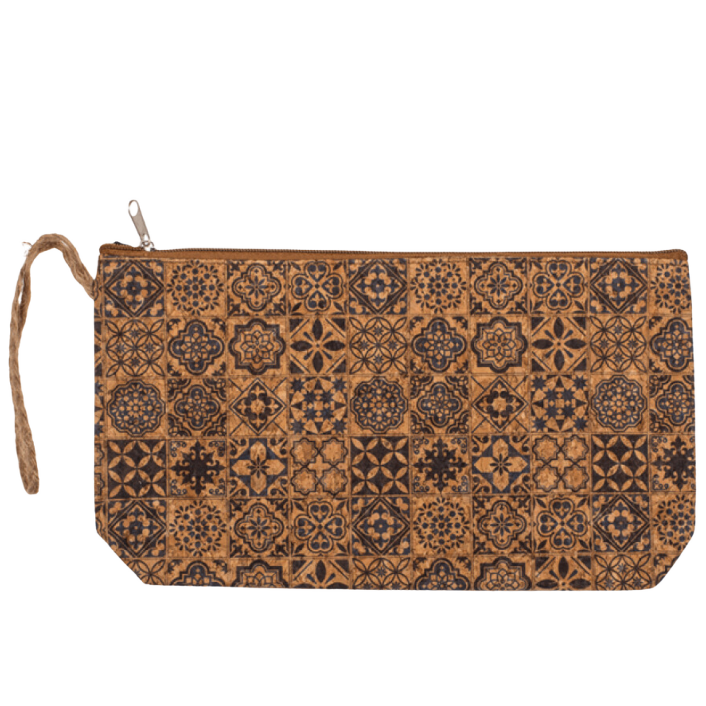 Large Pencil Case and Purse Cork | Black Tile