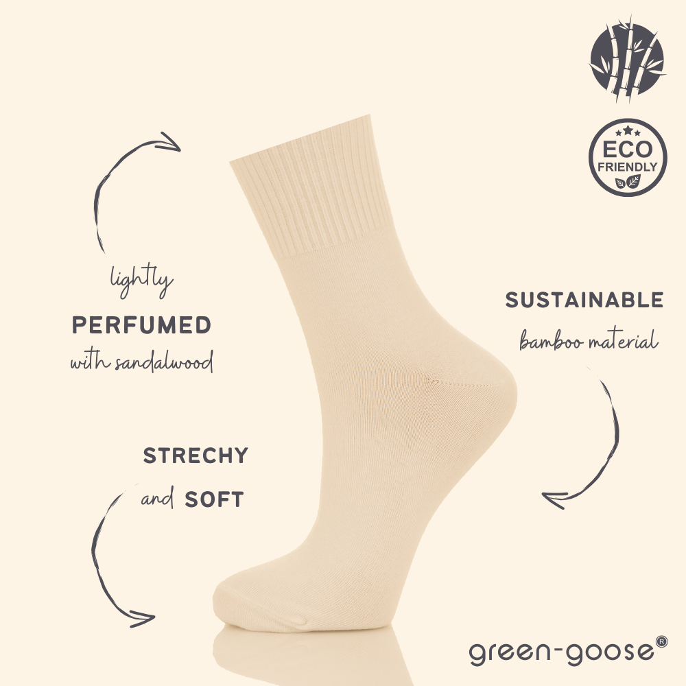 green-goose Bamboe Damessokken - 2 Paar - 95% Bamboe - Herfst