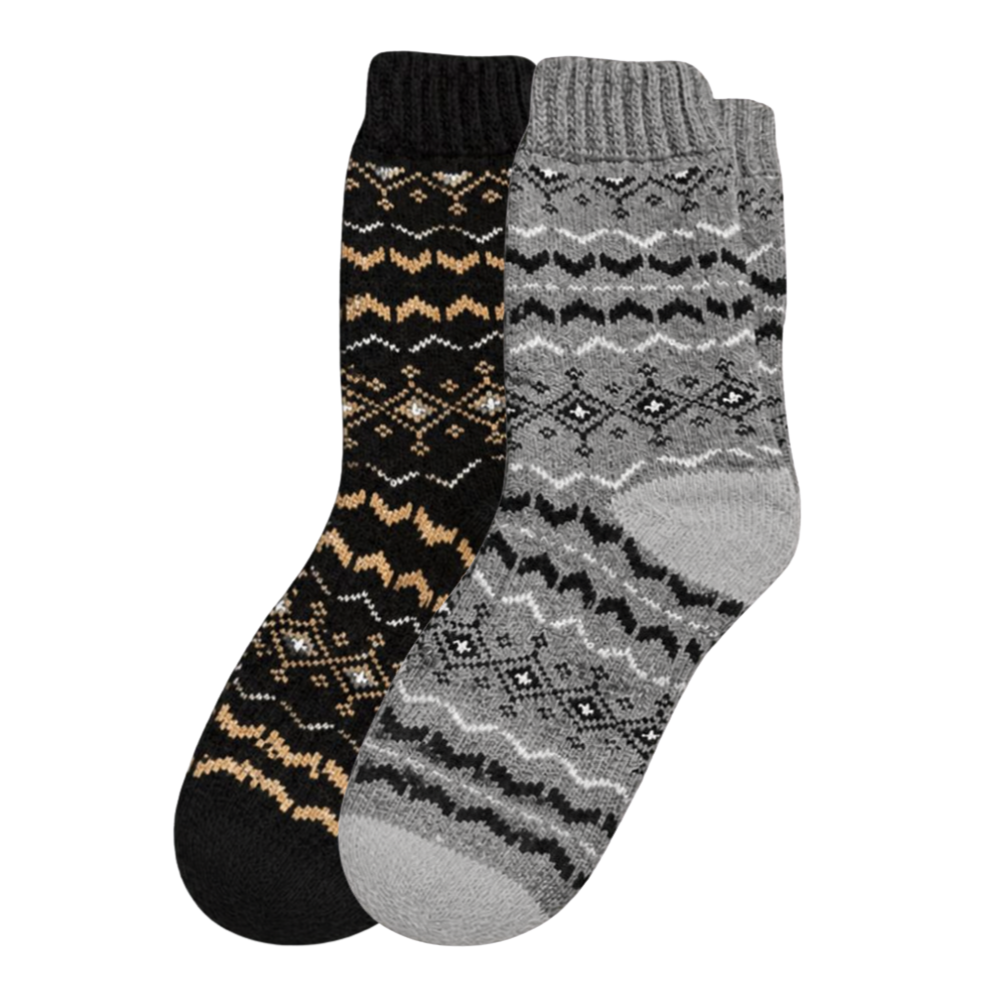 Alpaca Socks Women | 2 Pair | Blue grey