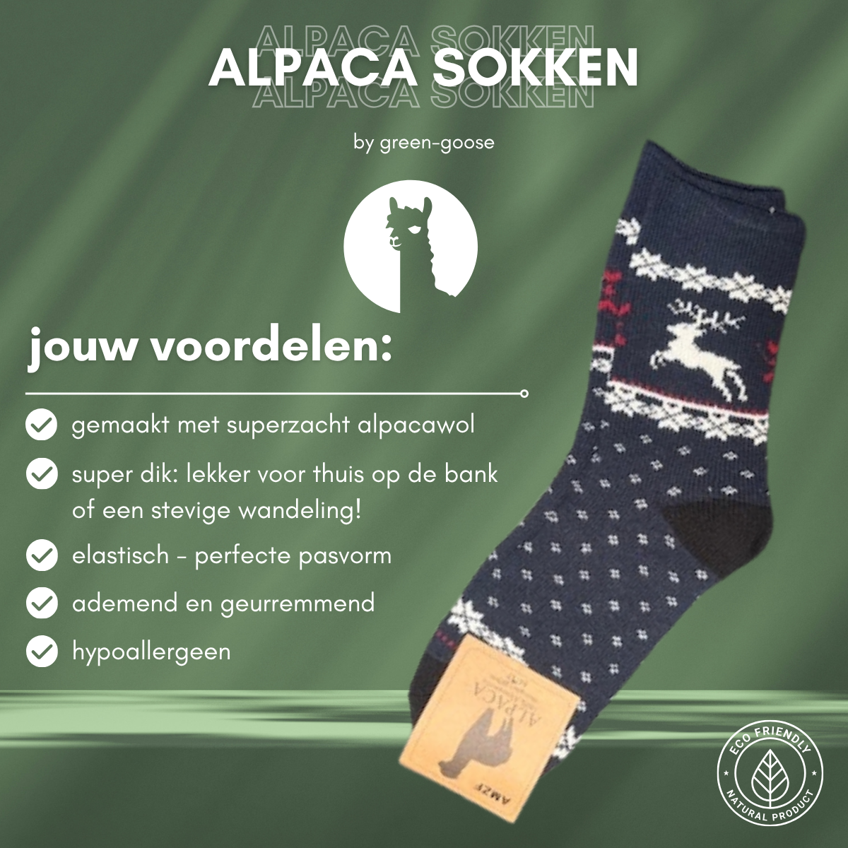 Alpaca Socks Women | 2 Pair | Blue grey