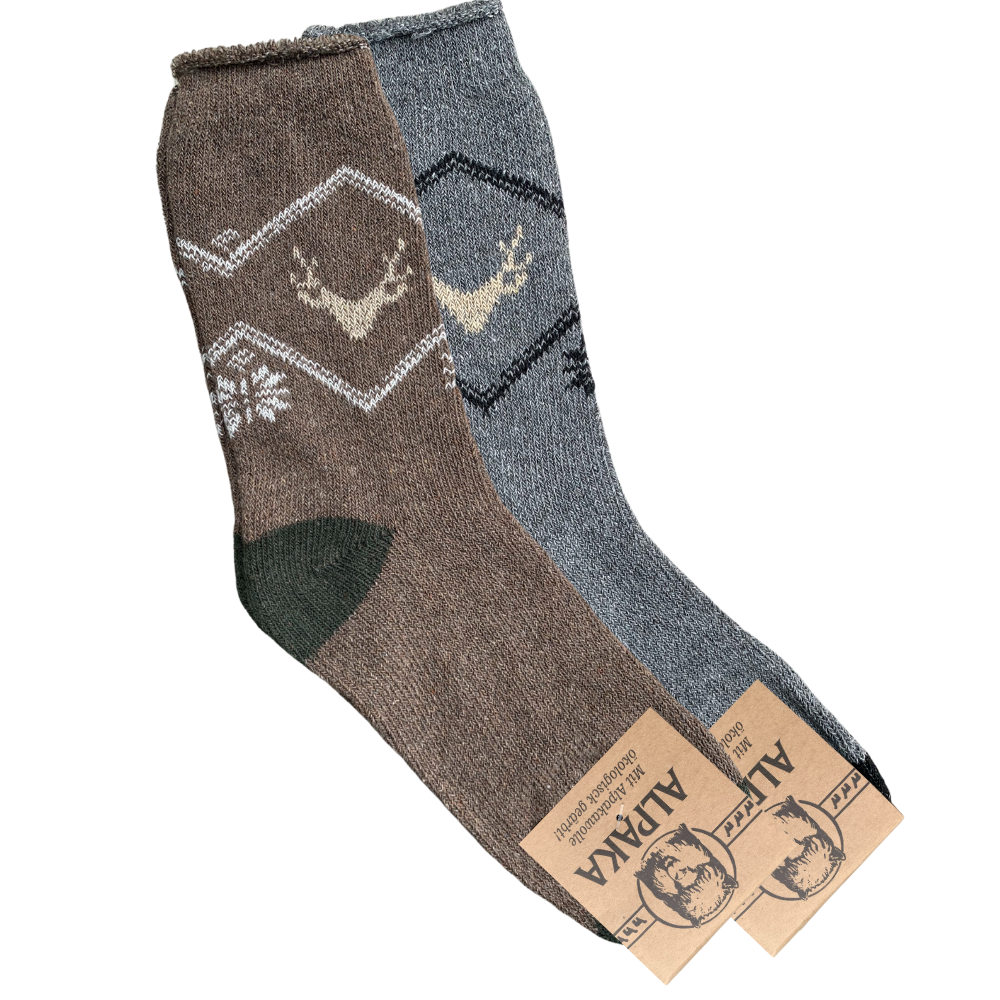 Alpaca Socks Women | 2 Pair | Blue grey
