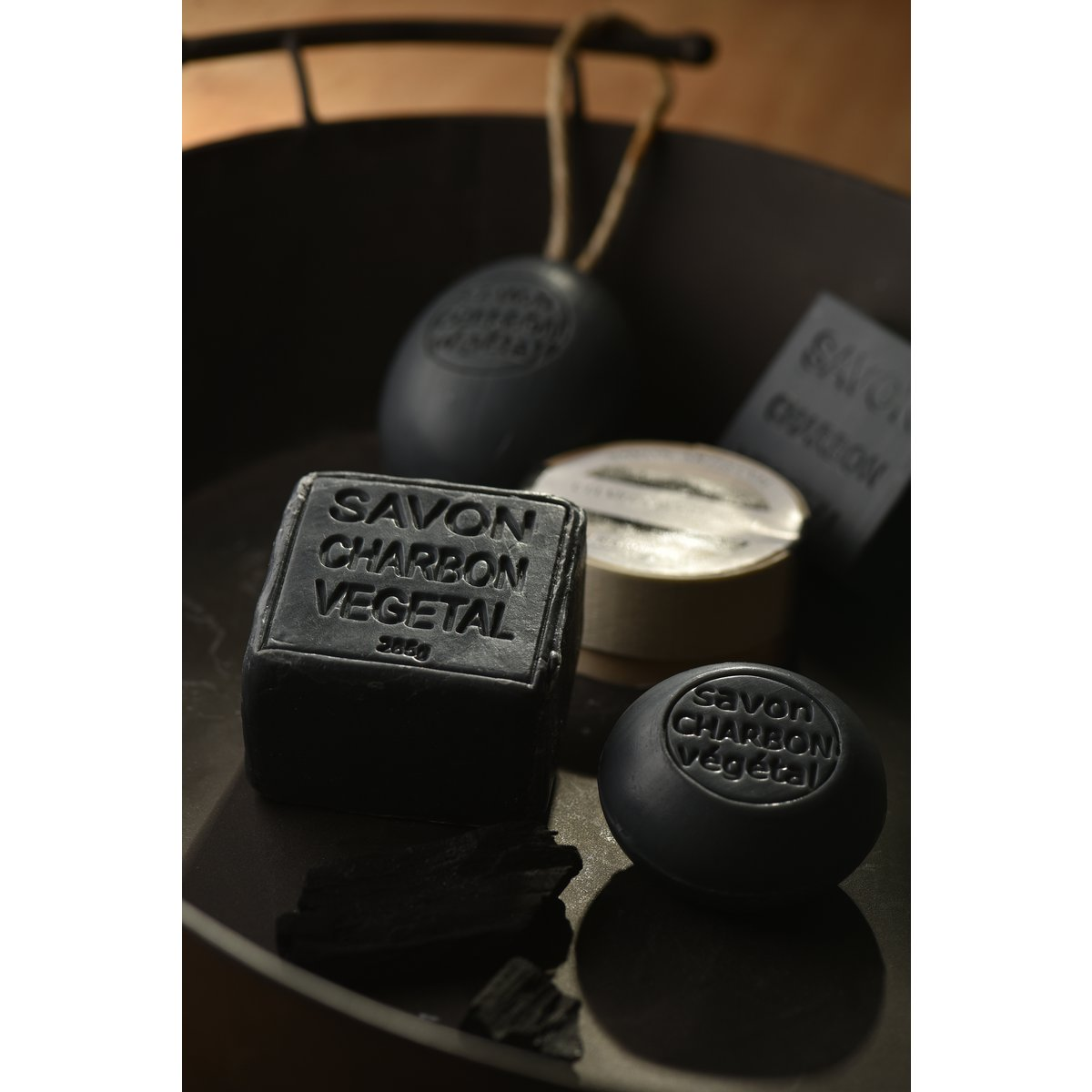 Soap with Olive Tree Wood Soap Holder | Lavender, Rose
