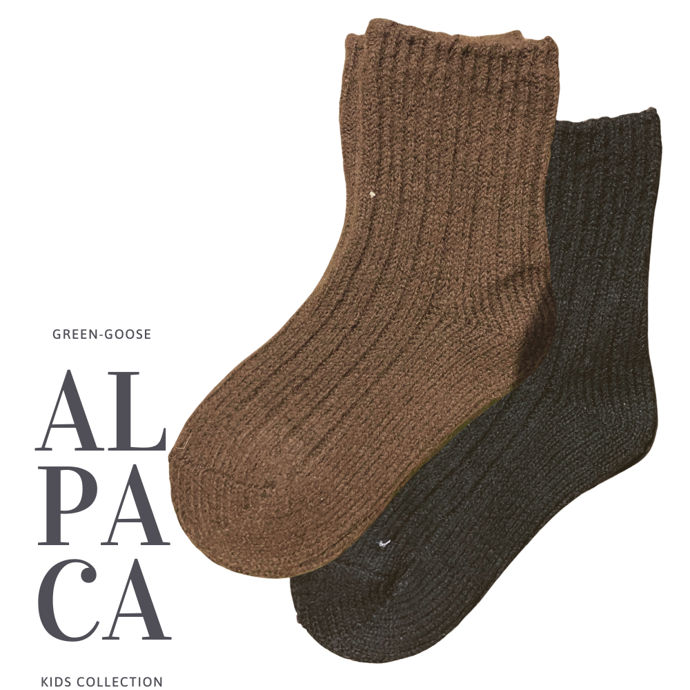 green-goose Alpaca Sokken voor Kinderen - 1 Paar - 85%