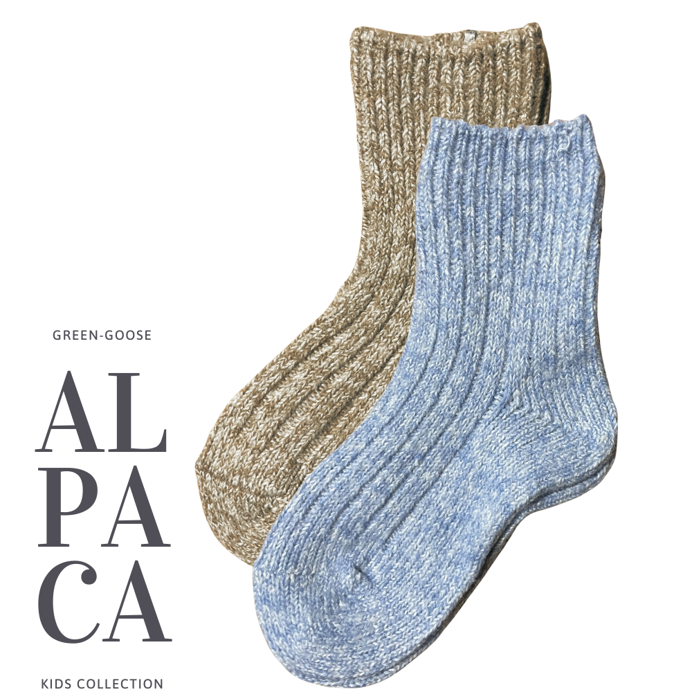 green-goose Alpaca Sokken voor Kinderen - 1 Paar - 85%