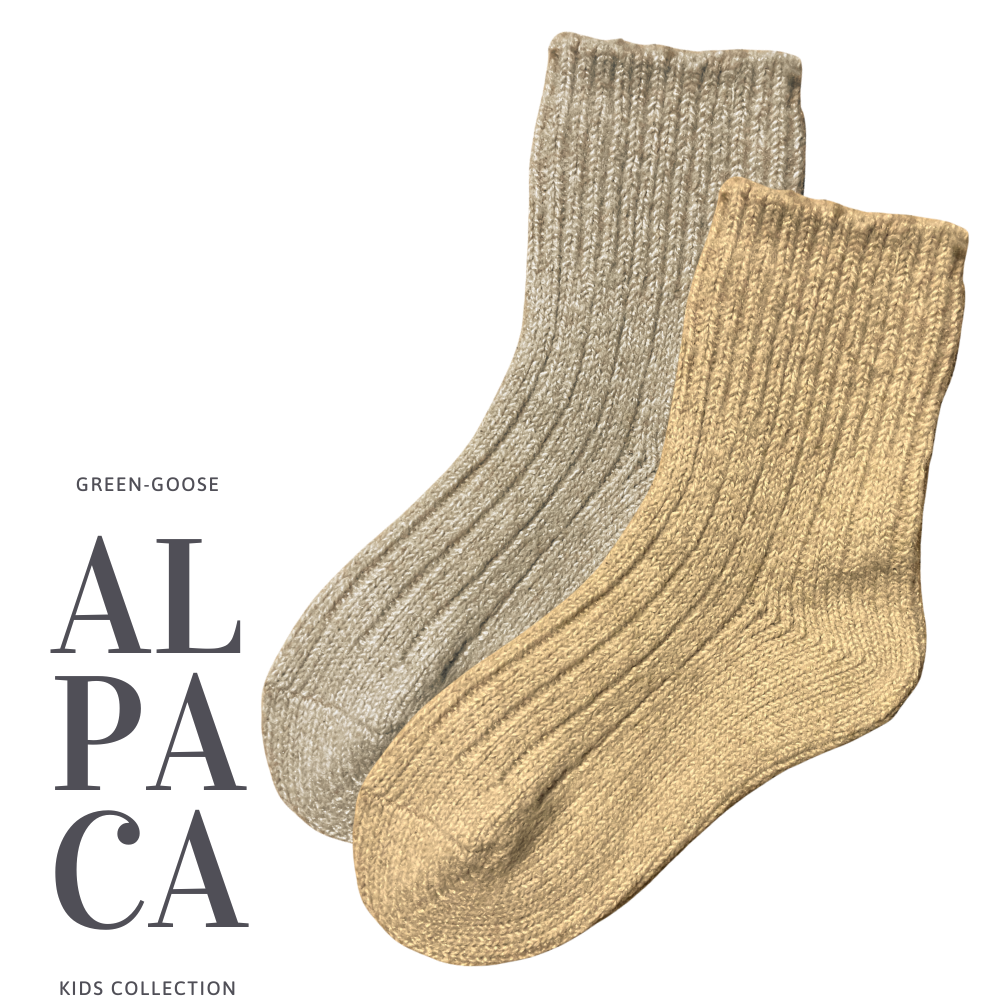green-goose Alpaca Sokken voor Kinderen - 1 Paar - 85%