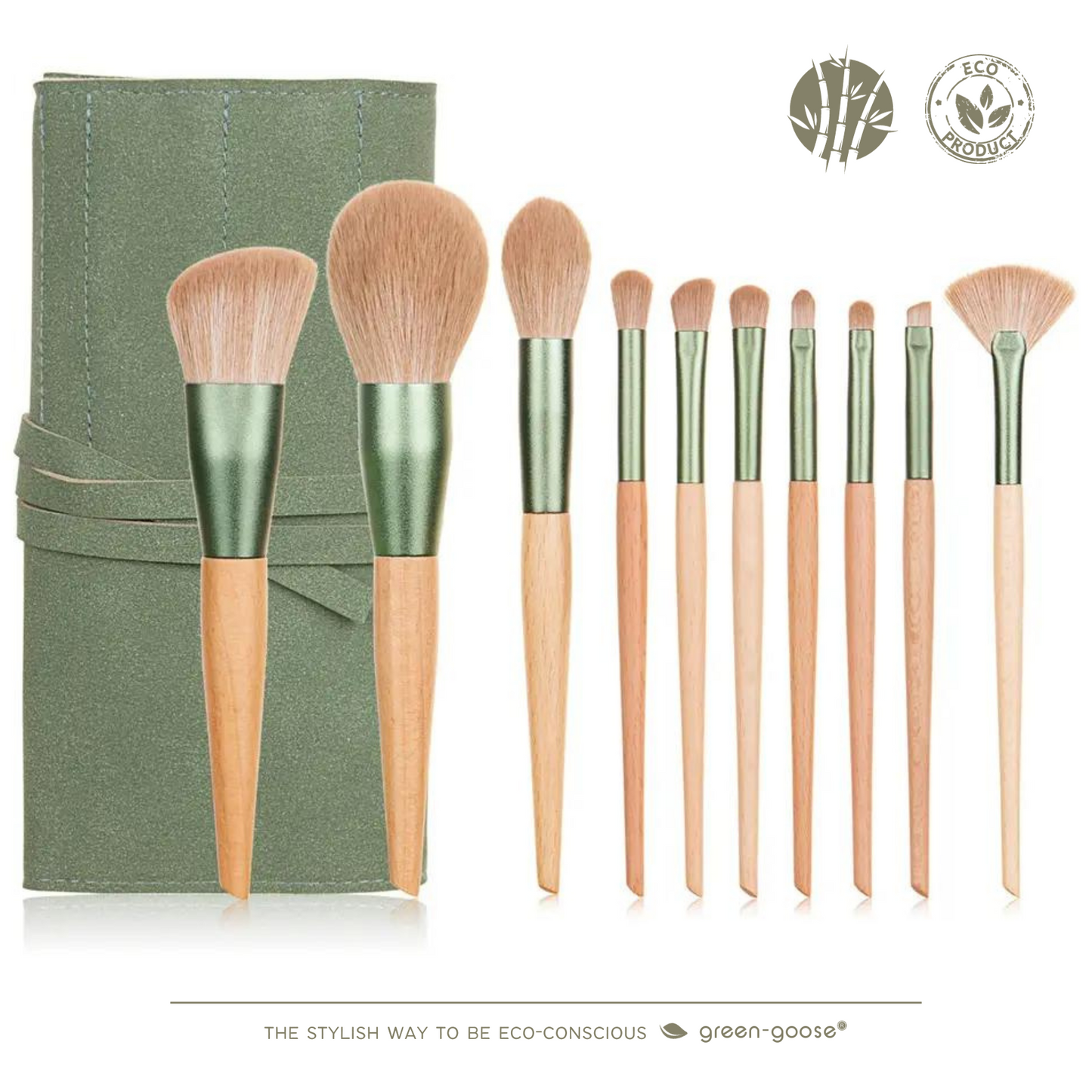 Make Up Brush Set with Bag | 10 pieces