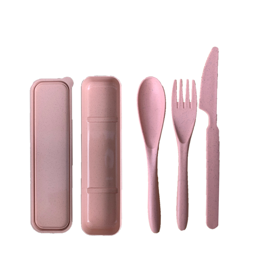 Biobasiertes Besteckset | Rosa