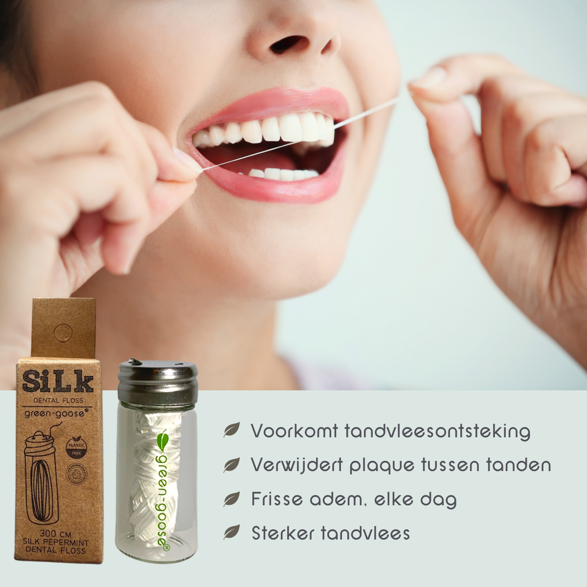 Bio-based dental floss | Charcoal Mint