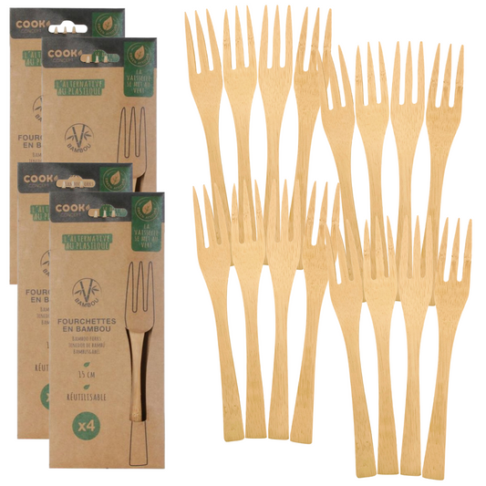 Cook Concept Bamboe Vorken - 16 Stuks - 15 cm