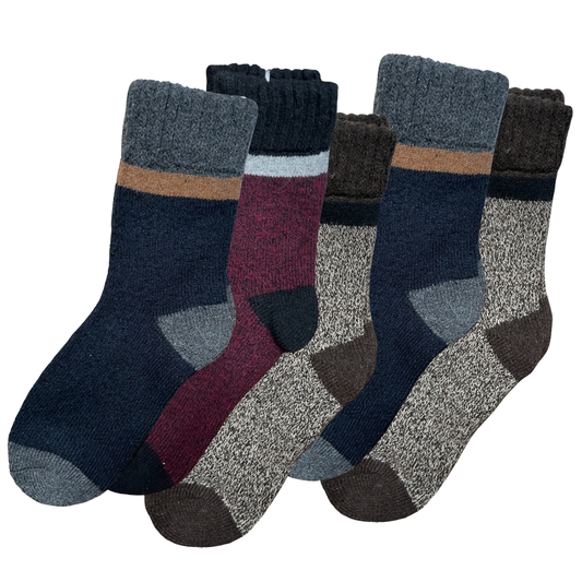 Alpakasocken Damen | 2 Paar | Blau grau