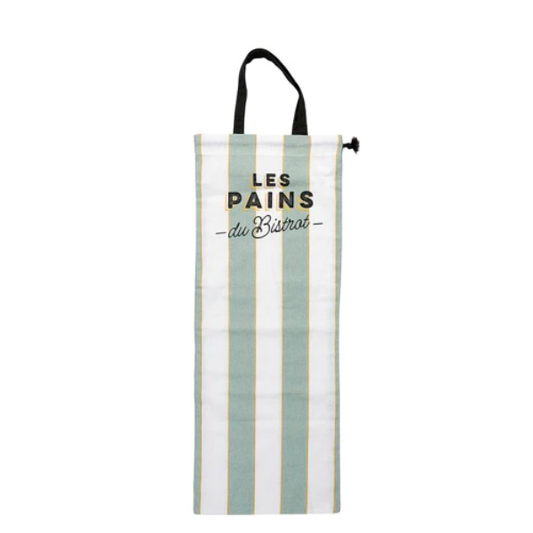 green-goose Katoenen Broodzak XXL - 27x82 cm - Mint/Creme