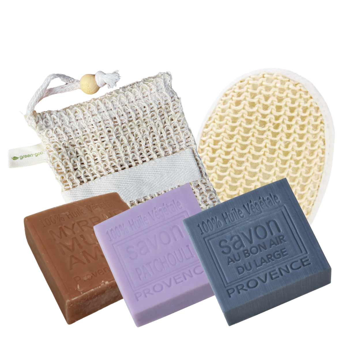 Soap with Olive Tree Wood Soap Holder | Lavender, Rose