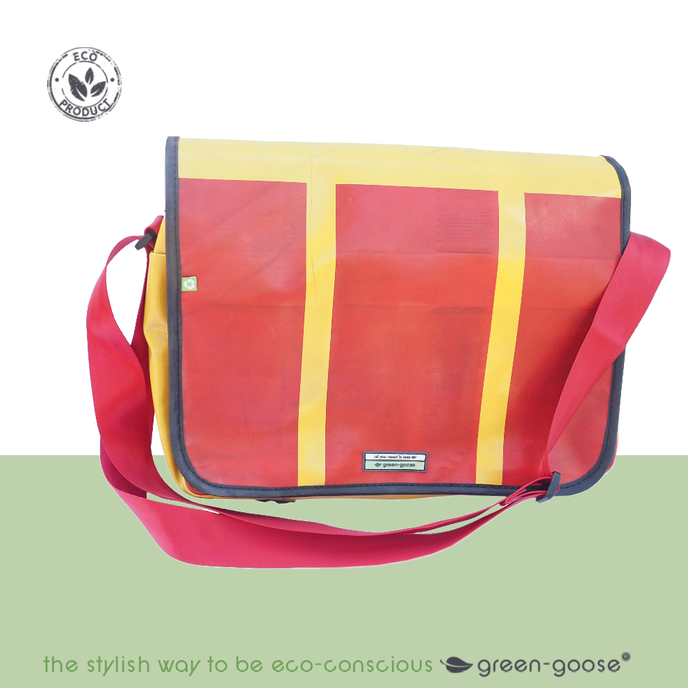 Laptoptasche Strade 17" | Rot, Gelb