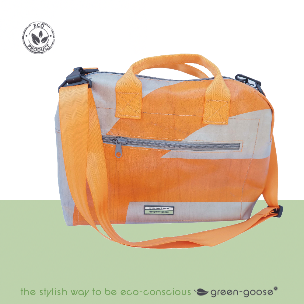 Handbag Vegum | Orange, Silver