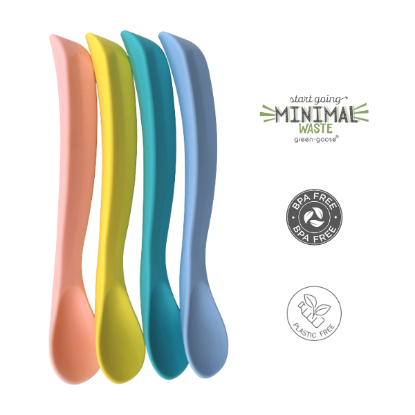 Baby Spoon Set Curved | 4 pieces