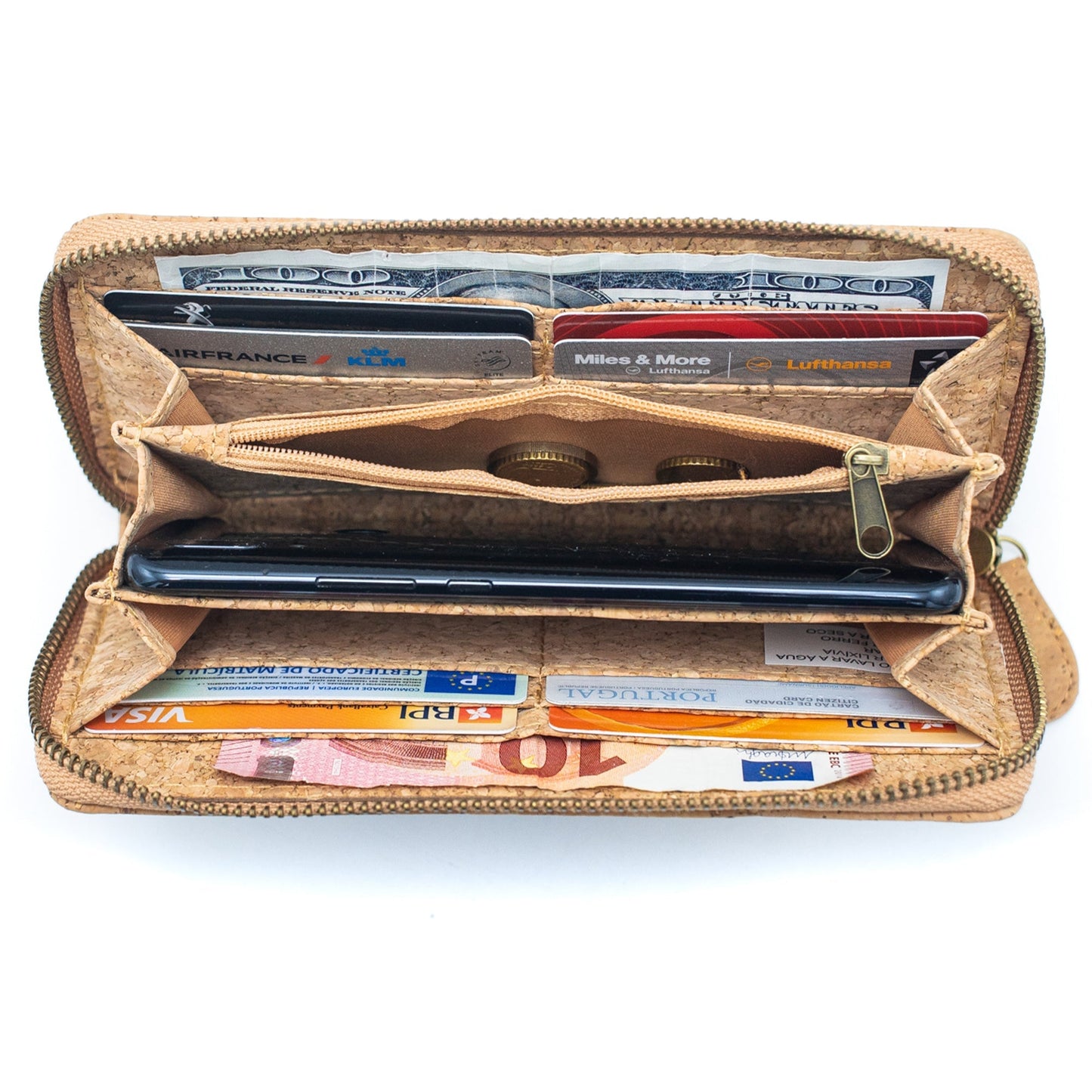 Cork Ladies Wallet | circles