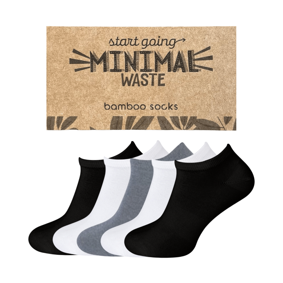 5 Paar Bamboe Sneakersokken | Unisex | 37-43 green_goose_projects