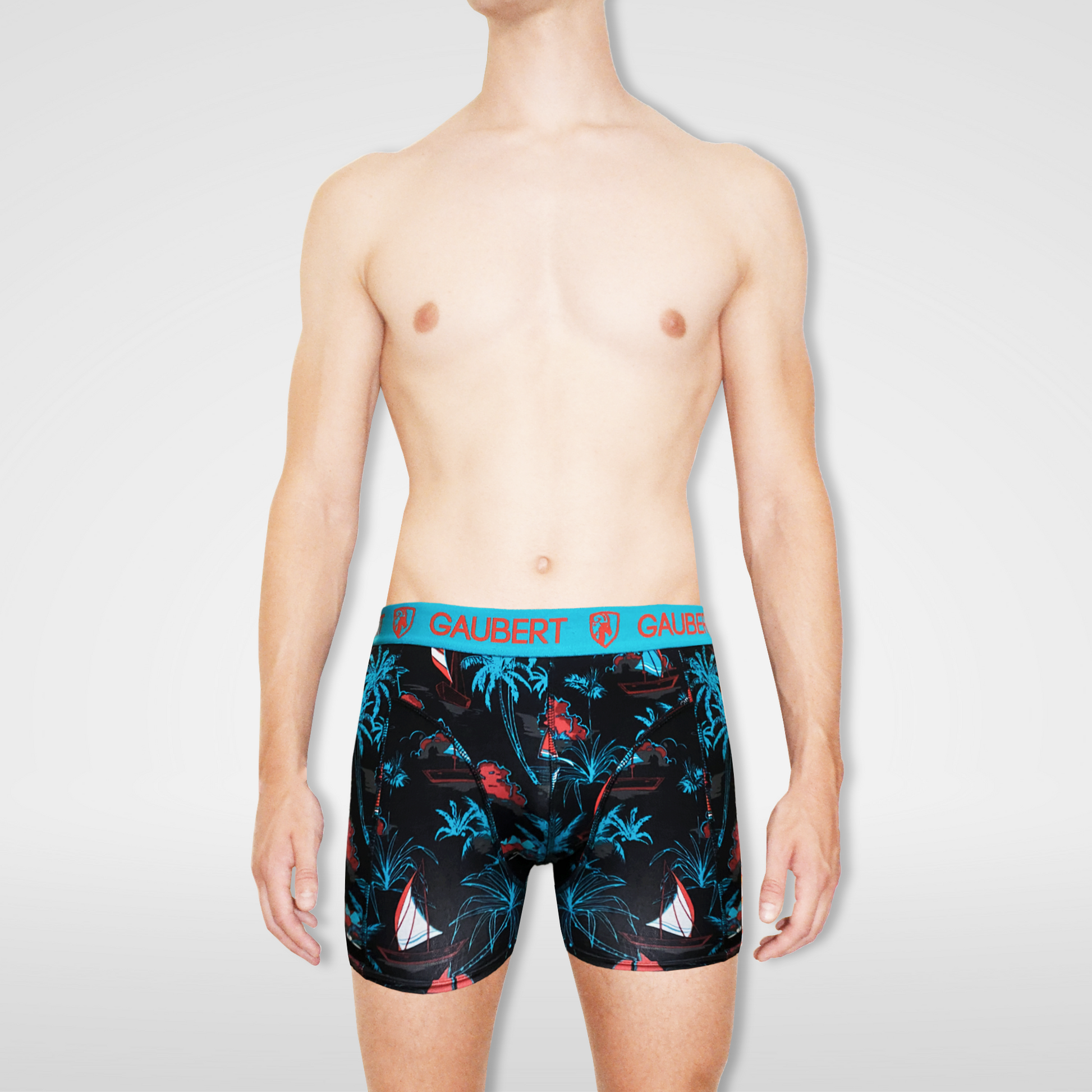 Gaubert Bamboe Boxershorts | 3 Stuks | Zeilboot en Bloemen green_goose_projects