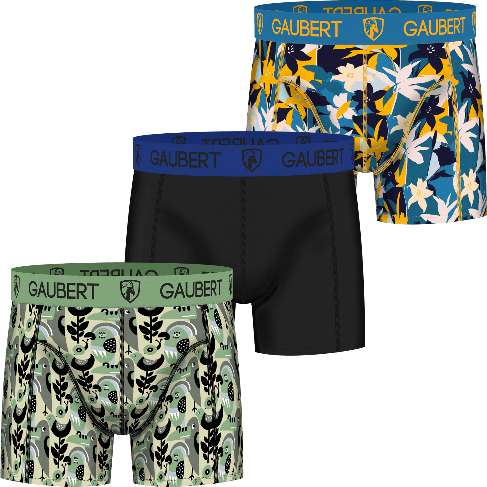 Gaubert Bamboe Boxershorts | 3 Stuks | Jungle en Tropen green_goose_projects