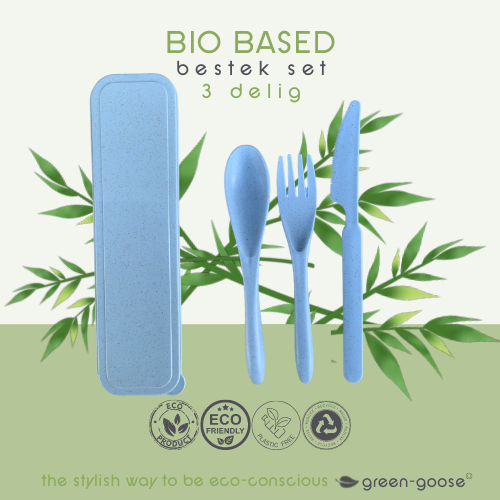 Biobasiertes Besteckset | Blau