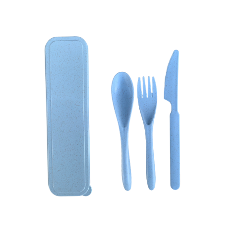 Biobasiertes Besteckset | Blau