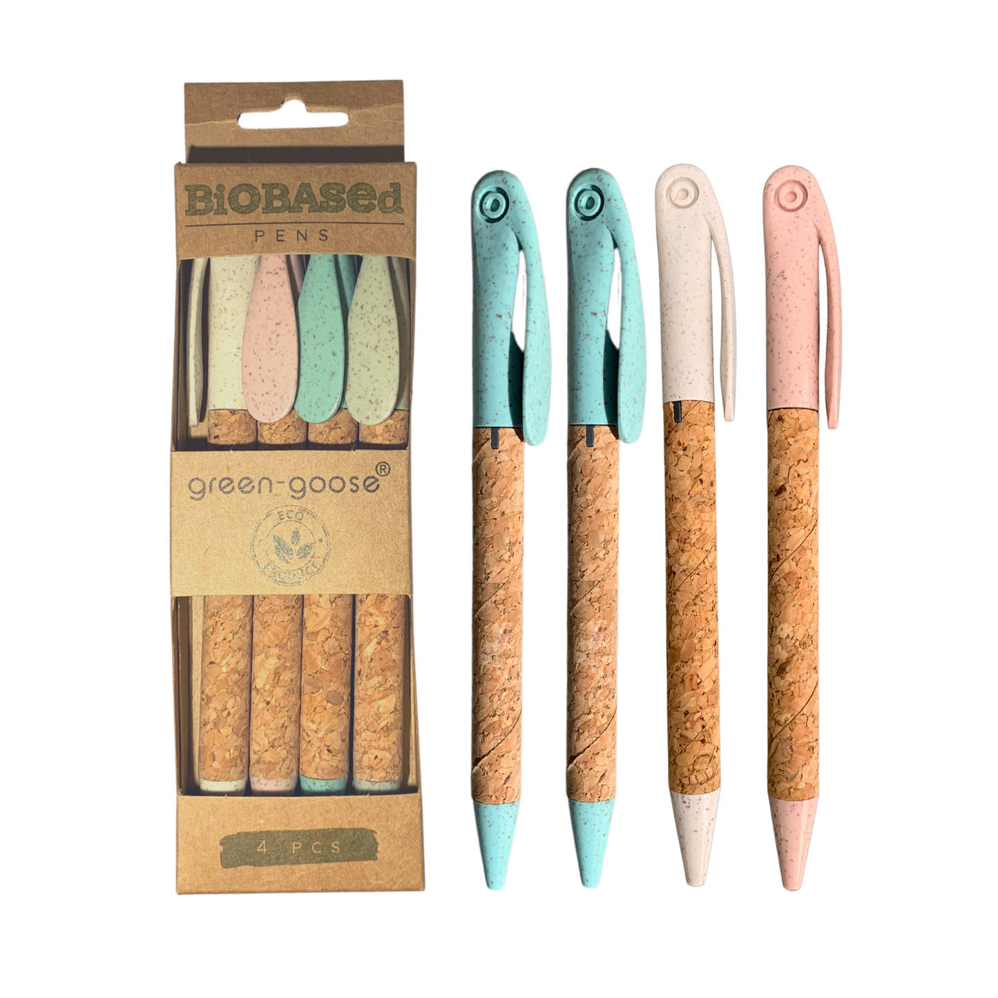 Plant-Based Cork Pen | 4 pieces