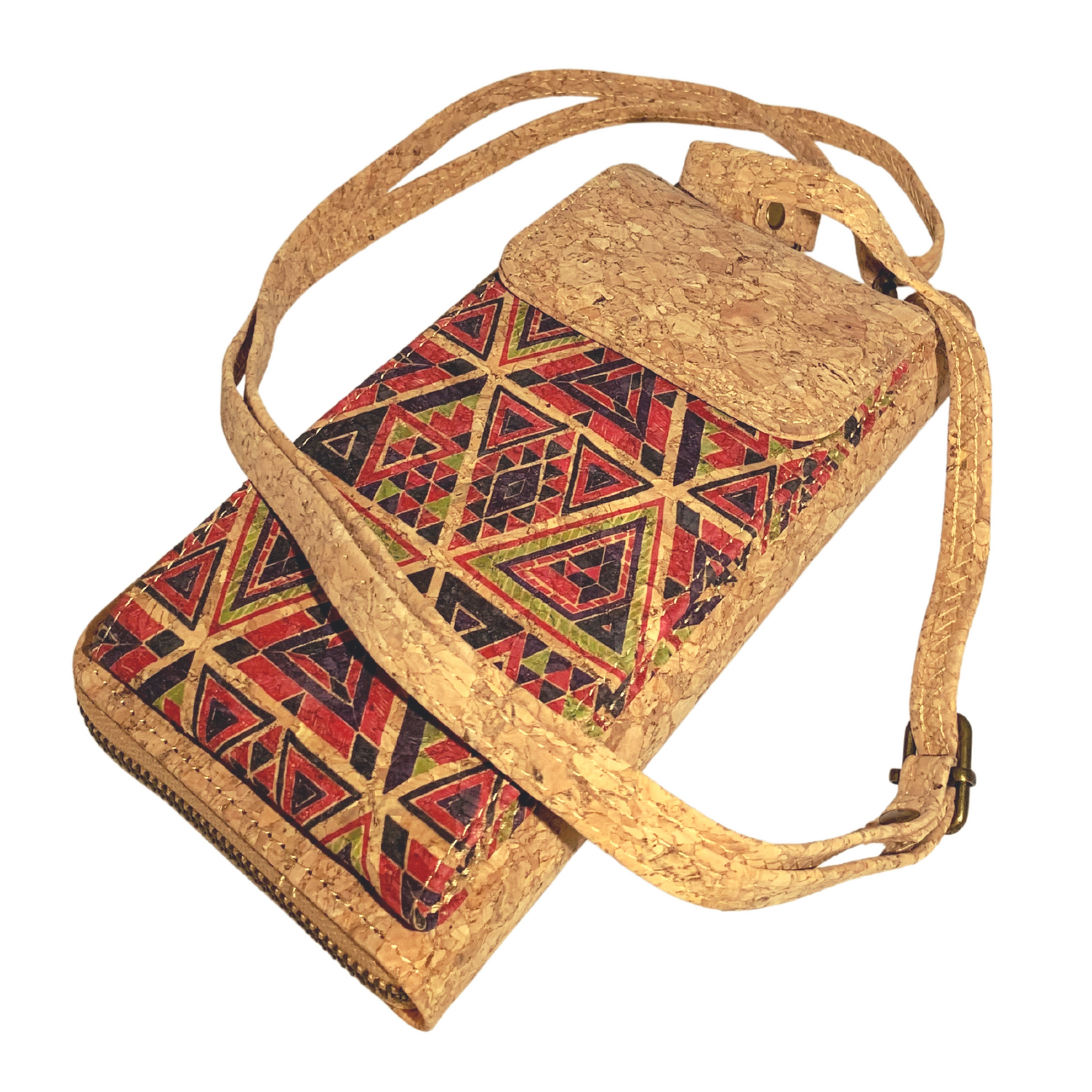 Handytasche aus Kork | Dreieck