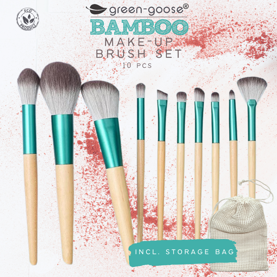Make-up-Pinsel-Set mit Tasche | 10 Stück