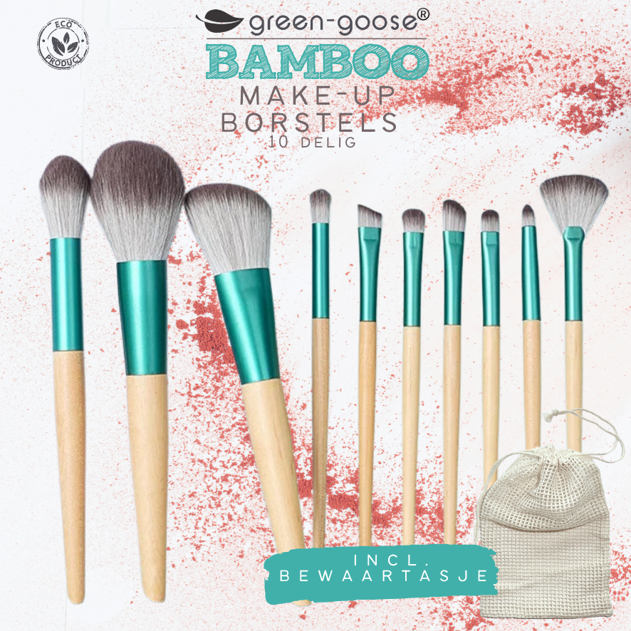 Make-up-Pinsel-Set mit Tasche | 10 Stück