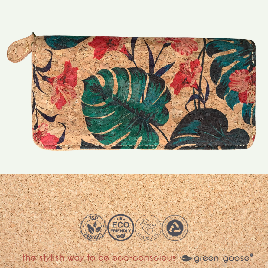 Cork Ladies Wallet | Flower & Leaf