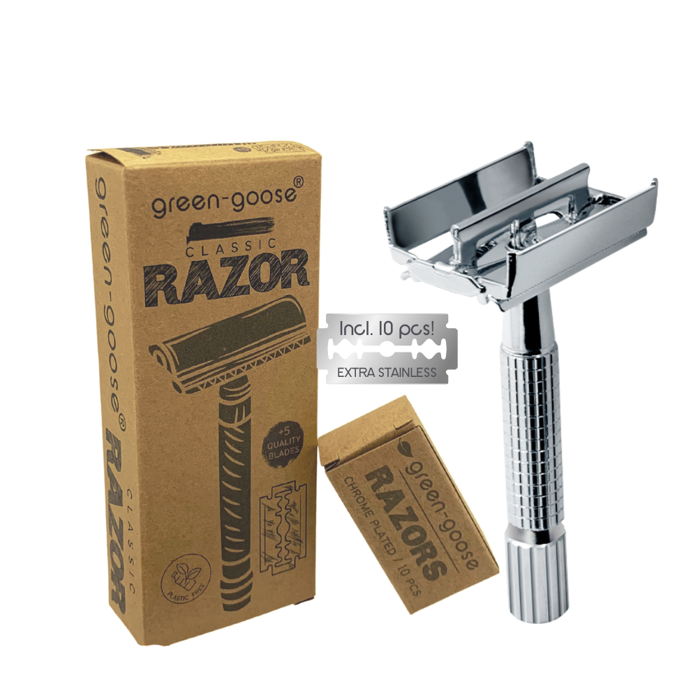 Classic Shaving Set | Silver Butterfly clasp