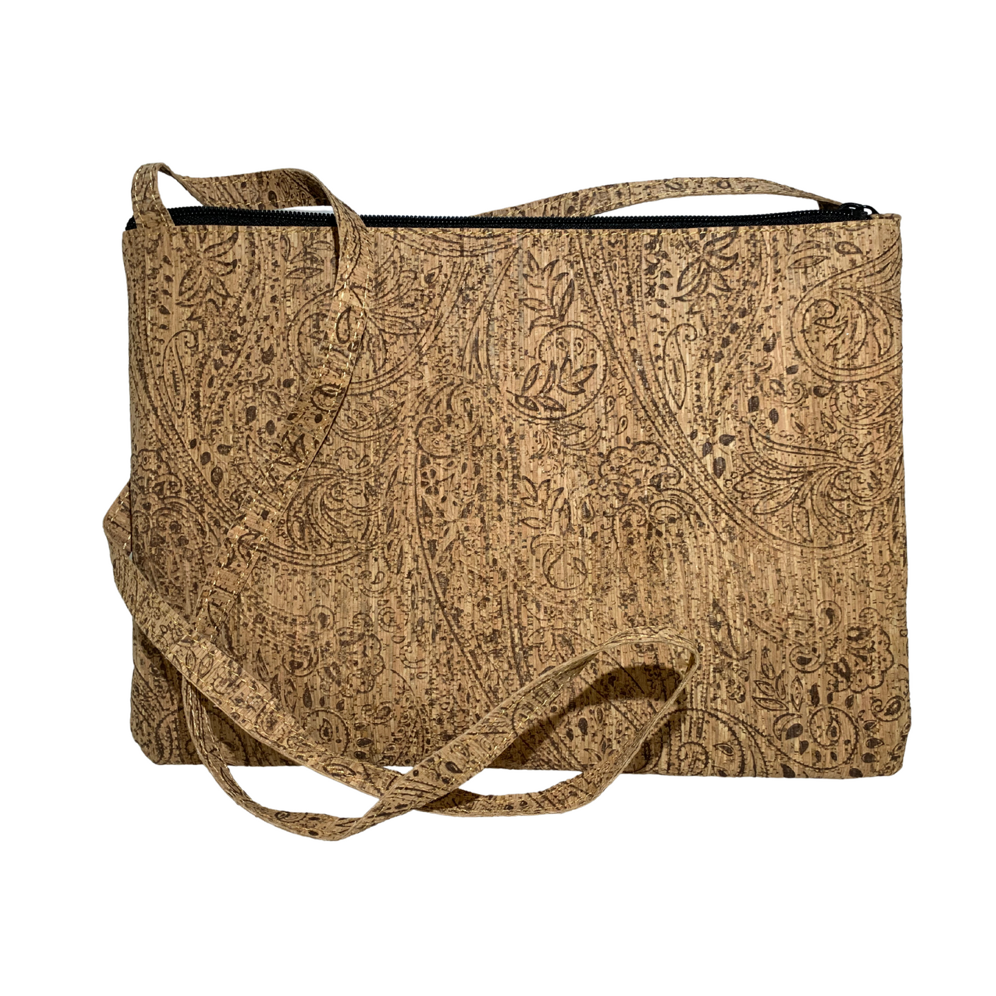 Cork Crossbody Handbag | Turquoise Tiles