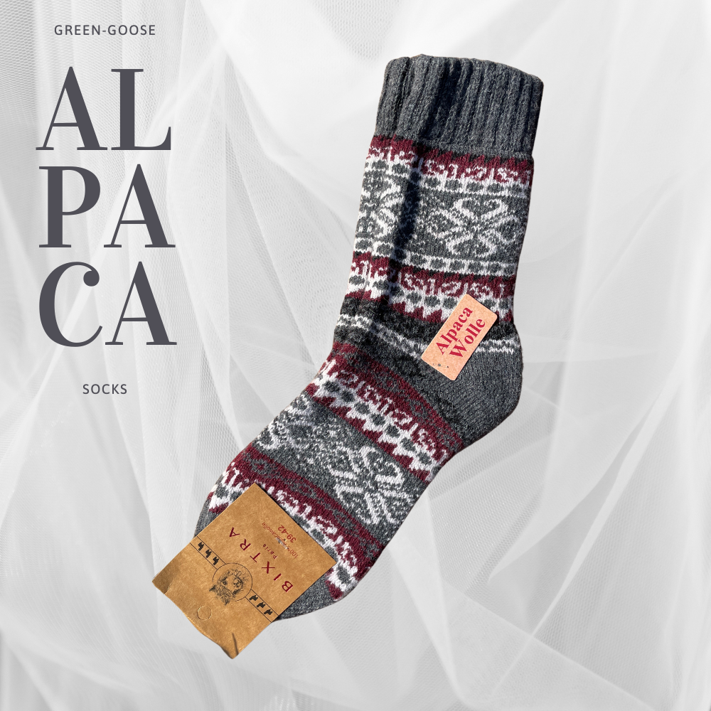 Alpaca Socks Women | 2 Pair | Blue grey