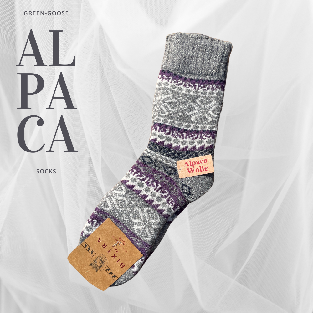 Alpaca Socks Women | 2 Pair | Blue grey