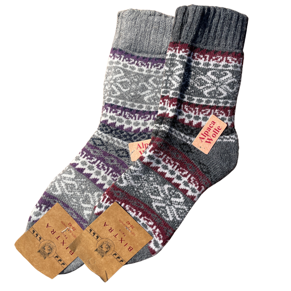 Alpaca Socks Women | 2 Pair | Blue grey