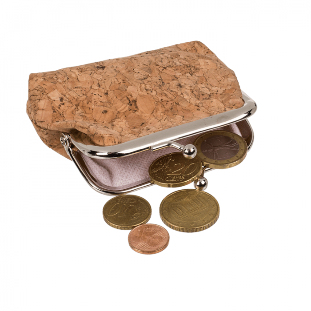 Cork Coin Purse with Clip