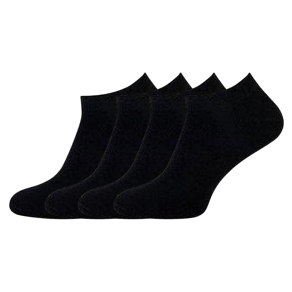 green-goose Bamboo Ankle Socks Men - 5 Pairs - Black - 95% Bamboo
