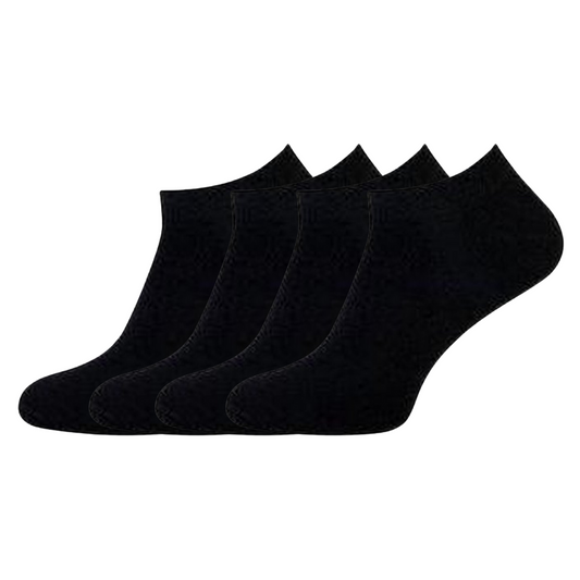 green-goose Bamboo Ankle Socks Men - 5 Pairs - Black - 95% Bamboo