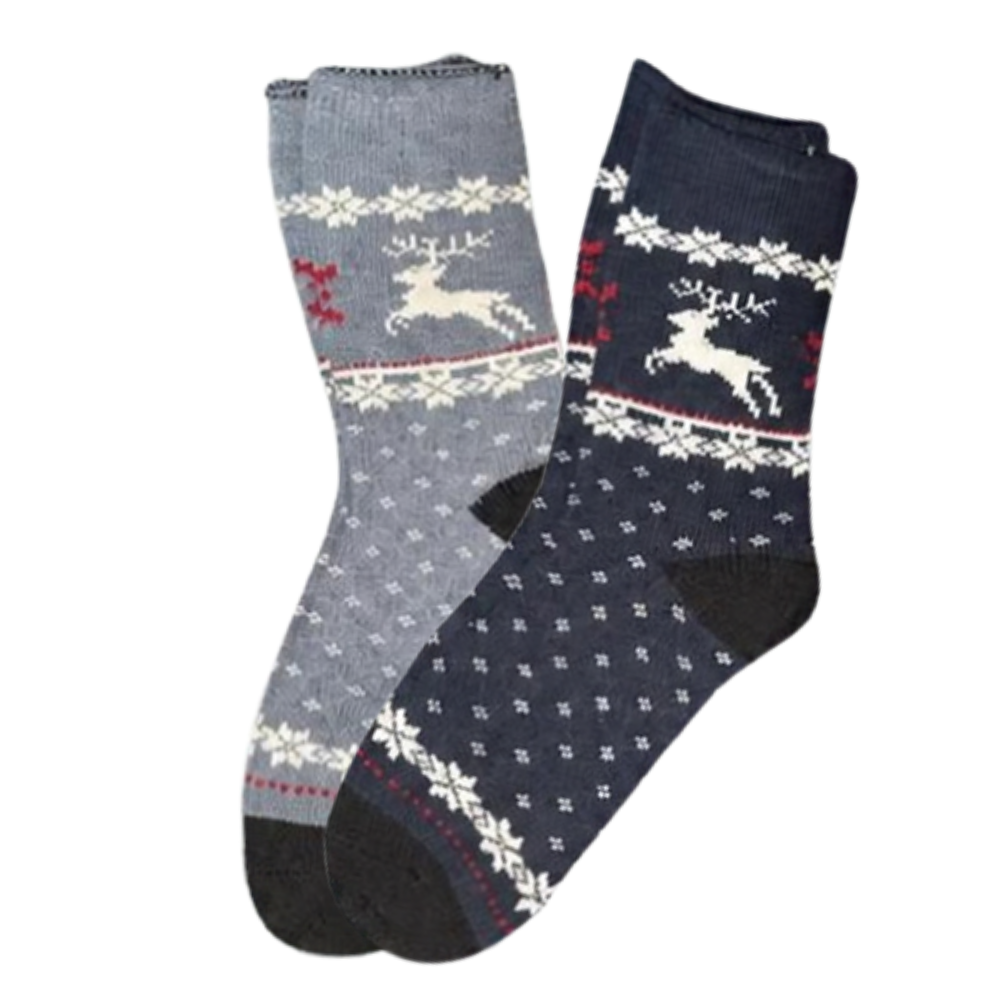Alpaca Socks Women | 2 Pair | Blue grey