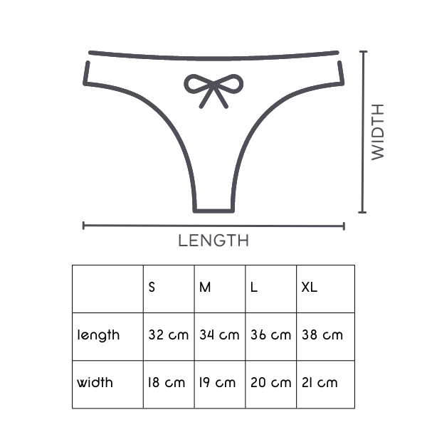 Bamboo Ladies Thong | 2 Pieces | Gray