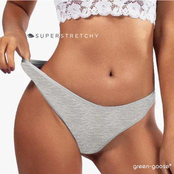 Bamboo Ladies Thong | 2 Pieces | Gray