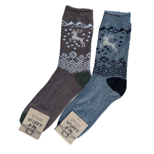 Alpaca Socks Women | 2 Pair | Blue grey