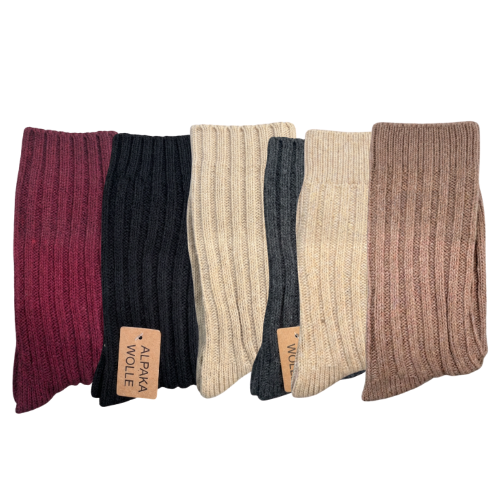 green-goose Alpaca Dames Sokken Effen