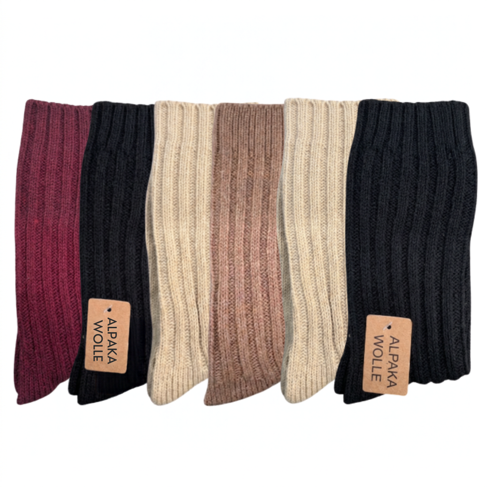 green-goose Alpaca Dames Sokken Effen