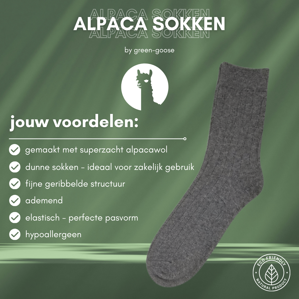 green-goose Alpaca Zakelijke Sokken - 2 Paar