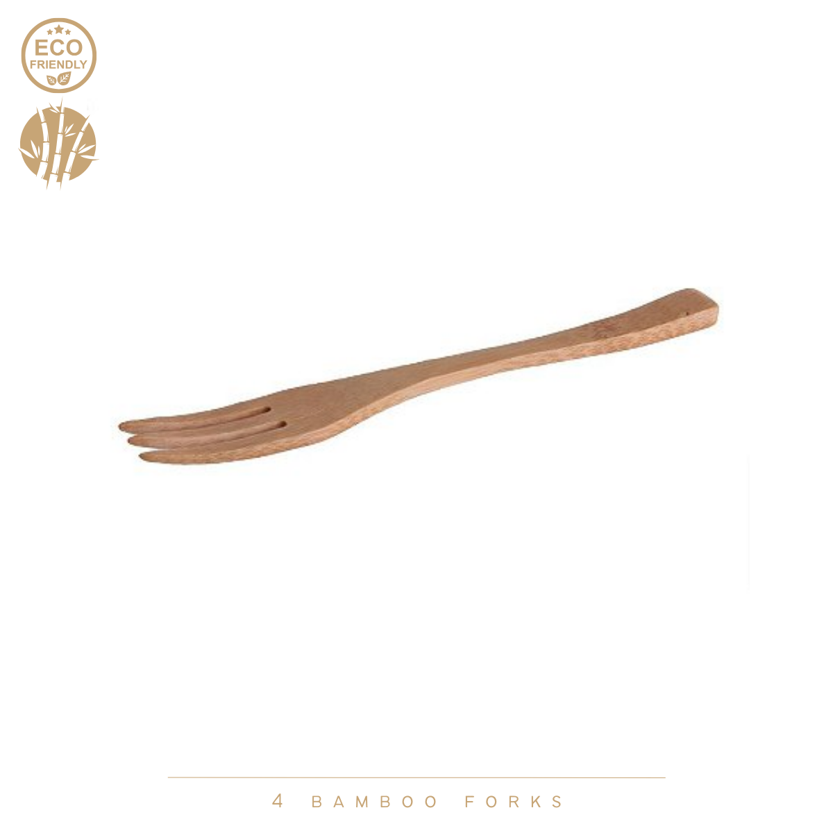Cook Concept Bamboe Vorken | 4 Stuks | 15 cm